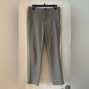 Black and white gingham pants
